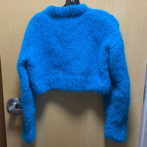 FRISSON KNITS Angora Blue Francesca Cardigan O/S - Picture 5 of 5